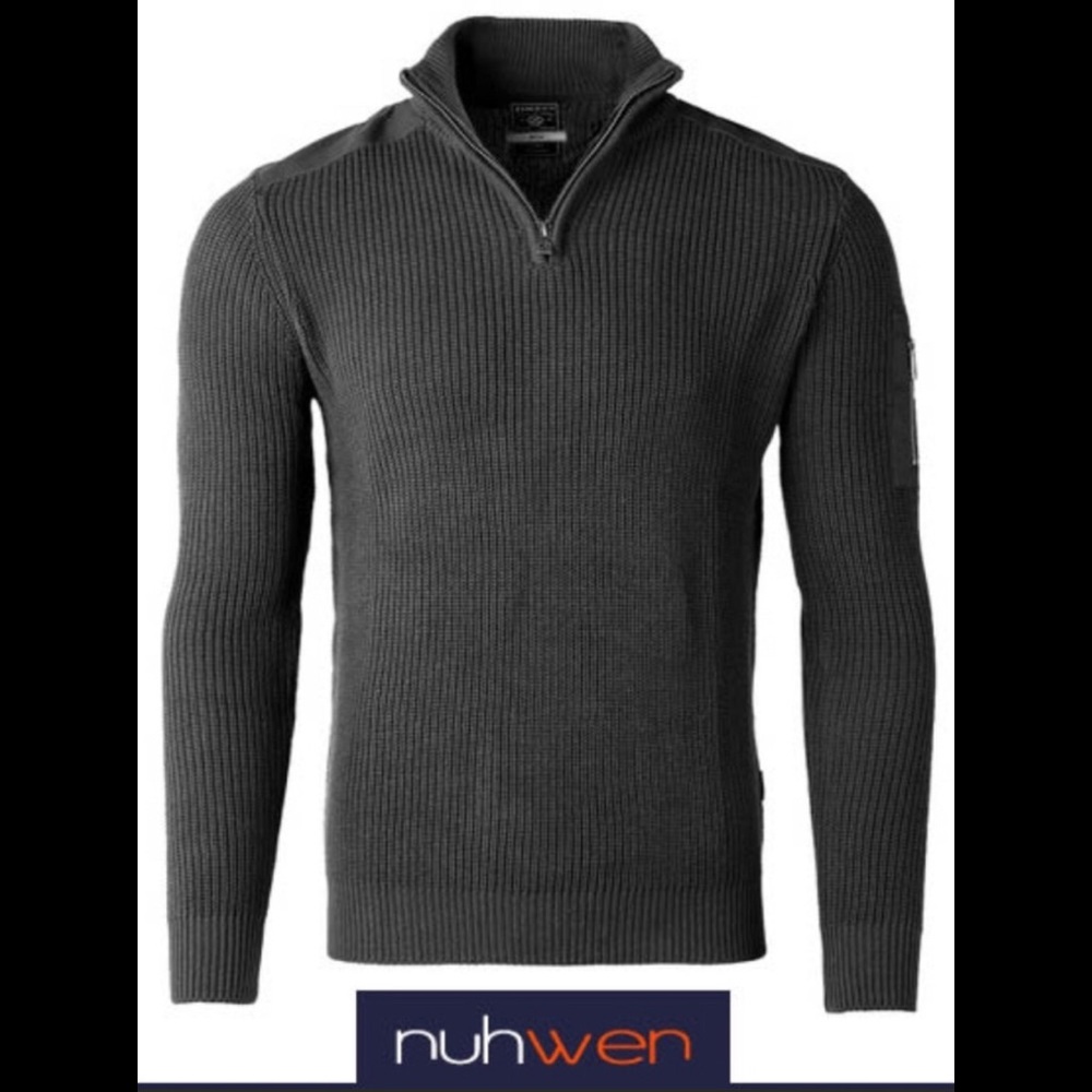 Men Zip Mock Sweater NWT